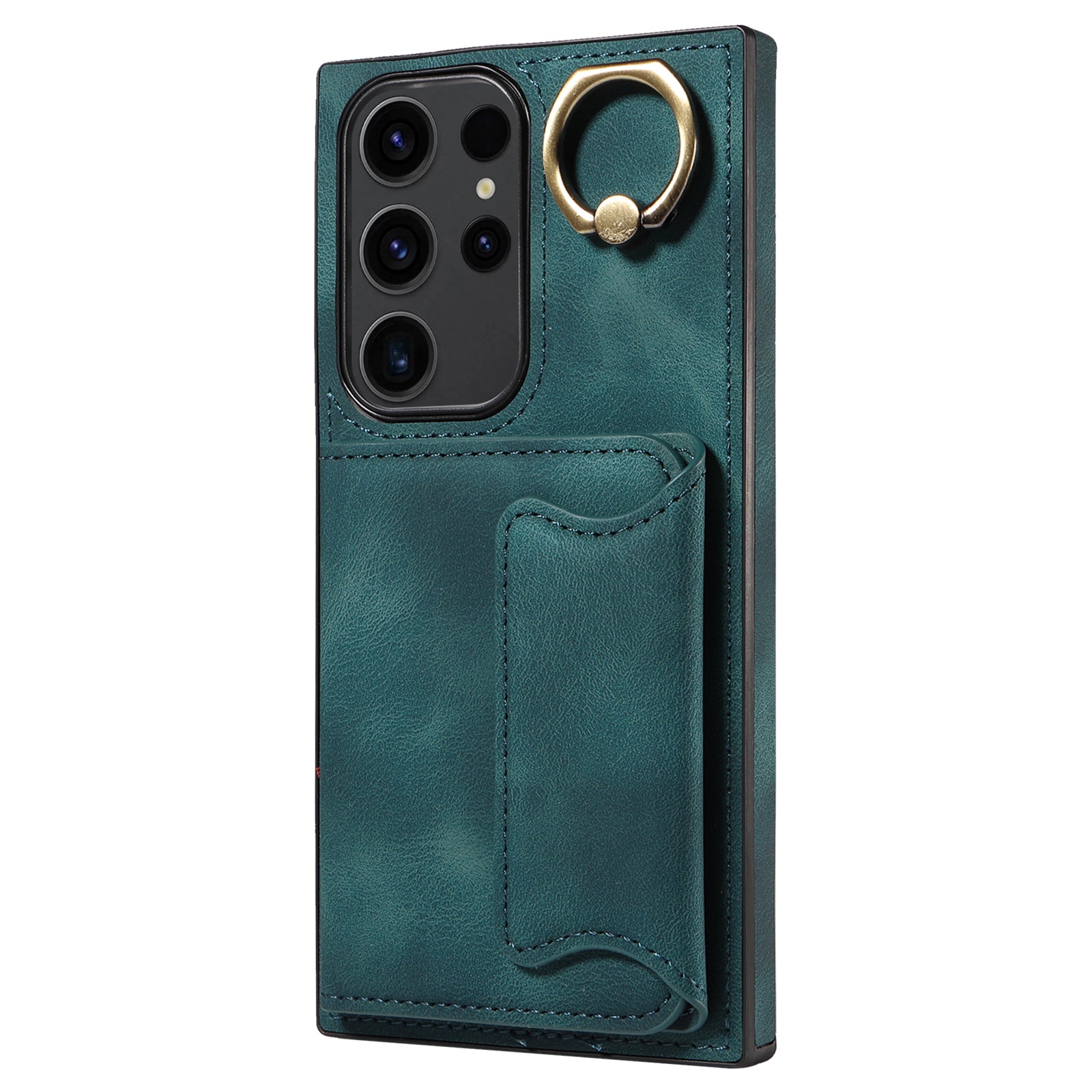 001 For Samsung Galaxy S23 Ultra PU Leather TPU Card Holder Phone Case Ring Kickstand Skin-touch Cover 001 For Samsung Galaxy S23 Ultra PU Leather TPU Card Holder Phone Case Ring Kickstand Skin-touch Cover